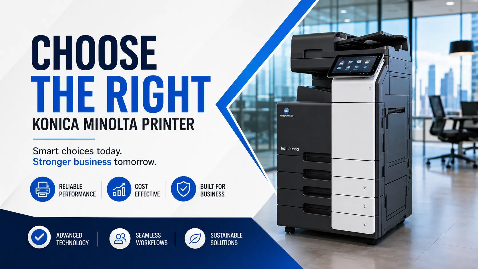 Konica Minolta bizhub printer for a Gauteng business office