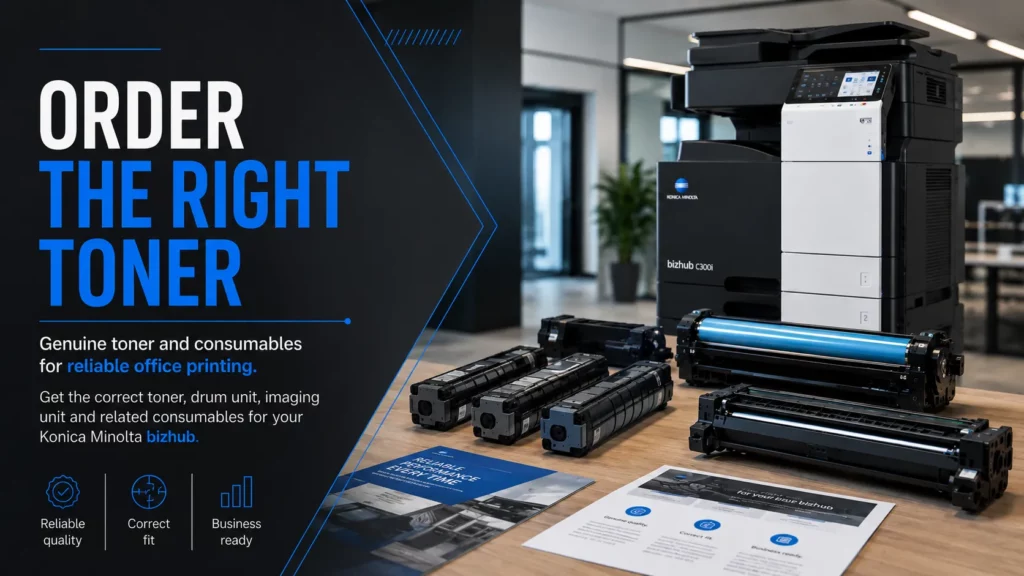 Konica Minolta toner cartridge and consumables for bizhub printers